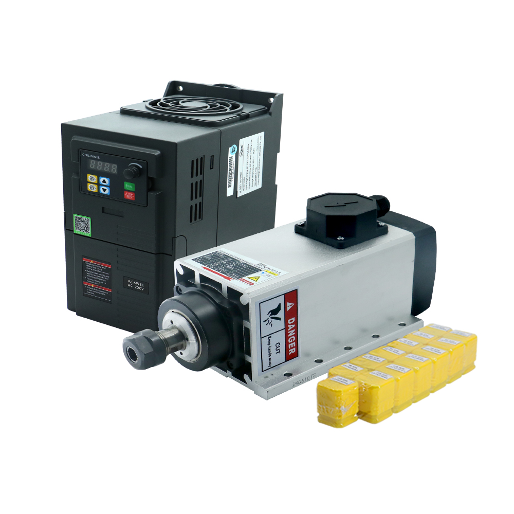 Cnc Spindle Motor - 3.5kw er20 220vquare fly-edge caixa de