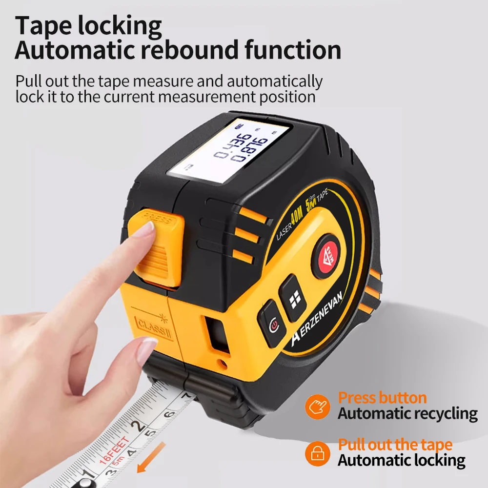 Industrial Laser Rangefinder - Fita Métrica a Laser de 80m,