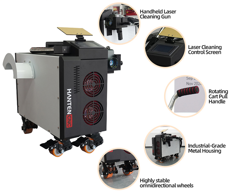 Limpador a Laser de Pulso 500W - Industrial Laser Paint Remover avaliação e preço